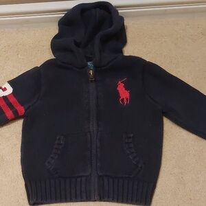 Polo by Ralph Lauren Kids Navy Knitten Hoodie